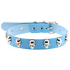 Alloy Skull Rivets Charm Punk Rock Choker Necklace Clavicle Women Collar Colier Purple PU Leather Gift Jewelry Freely Shipping