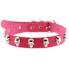 Alloy Skull Rivets Charm Punk Rock Choker Necklace Clavicle Women Collar Colier Purple PU Leather Gift Jewelry Freely Shipping