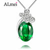 925 Sterling Silver Butterfly Pendant with Green Beads Natural Stone Beads For Women Jewelry Making with Gift Box CN009