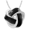 Lady 2020 Mujer Silver Necklace Pendant With Long Chain CZ Zirconia Fashion Weave Black/White Enamel For Women Party N863
