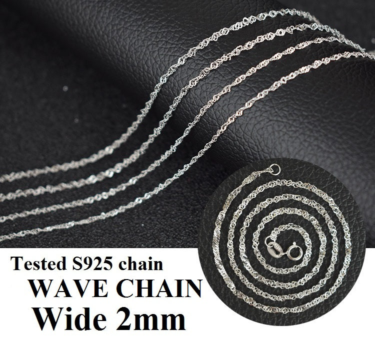 Tested 925 Sterling Silver Chain Kinds of Types Box Snake Twisted Singapore Link Rolo Figaro Rope Chain Match with Pendant