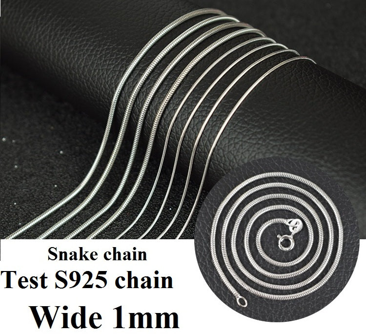 Tested 925 Sterling Silver Chain Kinds of Types Box Snake Twisted Singapore Link Rolo Figaro Rope Chain Match with Pendant