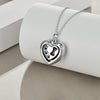 Always in My Heart Pet Paw Dog Bone Cremation Heart Urn Necklace For Dog Ash Jewelry Memorial Keepsake Pendant Jewelry