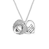 Always in My Heart Urn Necklace Relatives Human/ Pet Keepsake Ashes Casket Cremation Crystal Heart Pendant Memorial Jewelry