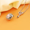 Always in My Heart Urn Necklace Relatives Human/ Pet Keepsake Ashes Casket Cremation Crystal Hollow Pendant Memorial Jewelry