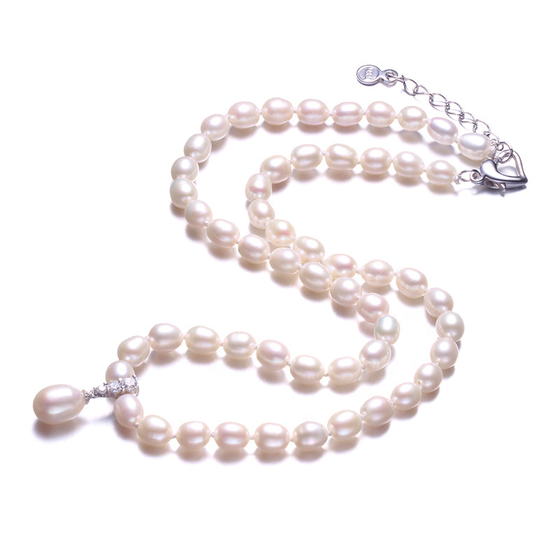 Amazing Price Beautiful Pearl Jewelry Necklace,High Quality Natural Pearl Beads Fine Jewelry,White/Pink/Purple
