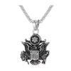 American National Emblem Independence Day Souvenir Pendant Necklace Men's Necklace Retro Metal Pendant Accessories Party Jewelry