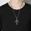 Ancient Egyptian Cross Pendant Chain Ankh With Scarab Charm Men Cross Pendant Necklace the Key of Life Male Jewelry