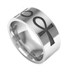 Ancient Egyptian Pharaoh Cross Ring for Men Simple Glamour Party Glossy Jewelry Accessories 2022 Ring Trend