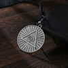 Ancient Masonic Pendant Necklace For Men Pyramid Masonic Evil Eye Necklace Freemasonry Pendant Templar Symbol Jewelry