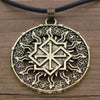 Ancient Slavic Molvinets Symbol Kolovrat Pendant Viking Necklace Russia Pagan Talisman Amulet