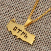 Andros Turkey Pendants Necklace For Women Girls Charm Turk Map Jewelry