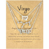 Andshiny 3Pcs/Set  Unisex Zodiac Sign Pendant Constellation Charm Gold Necklace Leo Virgo Libra Scorpio Necklace Jewelry Gifts