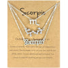 Andshiny 3Pcs/Set  Unisex Zodiac Sign Pendant Constellation Charm Gold Necklace Leo Virgo Libra Scorpio Necklace Jewelry Gifts