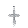 925 Silver Cross Pendant & Necklace Christian Cross Necklace with Rope Chain for Man Woman Fine Jewelry CYD131