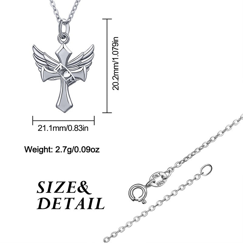 925 Sterling Silver Jewelry mom Letter Necklace mother's d Choker Women angel wing&Cross Necklaces Pendant CYD136
