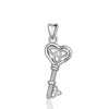 Real 925 Sterling Silver Pendant Necklace Celtics Knot Key Fine Jewelry for Women Girls Engagement Gift CYD236