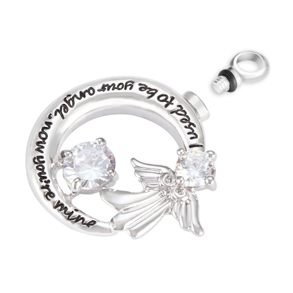 Angel Cinerary Casket Copper Pendant For Relatives