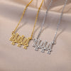 Angel Number 444 Pendant Necklace For Women Stainless Steel Clavicle Chains Necklaces Lucky Aesthetic Jewelry collares mujer BFF