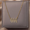 Angel Number 444 Pendant Necklace For Women Stainless Steel Clavicle Chains Necklaces Lucky Aesthetic Jewelry collares mujer BFF