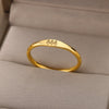 Angel Number Rings for Women Gold Color Stainless Steel Engraved Finger Ring 2023 Trend Aesthetic Wedding Jewerly anillos mujer