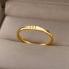 Angel Number Rings for Women Gold Color Stainless Steel Engraved Finger Ring 2023 Trend Aesthetic Wedding Jewerly anillos mujer
