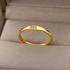 Angel Number Rings for Women Gold Color Stainless Steel Engraved Finger Ring 2023 Trend Aesthetic Wedding Jewerly anillos mujer