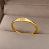Angel Number Rings for Women Gold Color Stainless Steel Engraved Finger Ring 2023 Trend Aesthetic Wedding Jewerly anillos mujer