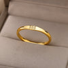 Angel Number Rings for Women Gold Color Stainless Steel Engraved Finger Ring 2023 Trend Aesthetic Wedding Jewerly anillos mujer