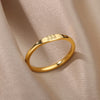 Angel Number Rings for Women Gold Color Stainless Steel Engraved Finger Ring 2023 Trend Aesthetic Wedding Jewerly anillos mujer