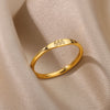 Angel Number Rings for Women Gold Color Stainless Steel Engraved Finger Ring 2023 Trend Aesthetic Wedding Jewerly anillos mujer