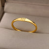 Angel Number Rings for Women Gold Color Stainless Steel Engraved Finger Ring 2023 Trend Aesthetic Wedding Jewerly anillos mujer