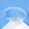 Angel Wing Lucky Adjustable Women Bracelet Cuff Silver Colour Bangles Woman Jewelry Accessories 2022 Christmas