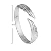 Angel Wing Lucky Adjustable Women Bracelet Cuff Silver Colour Bangles Woman Jewelry Accessories 2022 Christmas