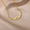Angel Wing Pendant Necklace for Women Stainless Steel Gold Color Necklaces 2023 Trend Couple Wedding Jewelry collares mujer