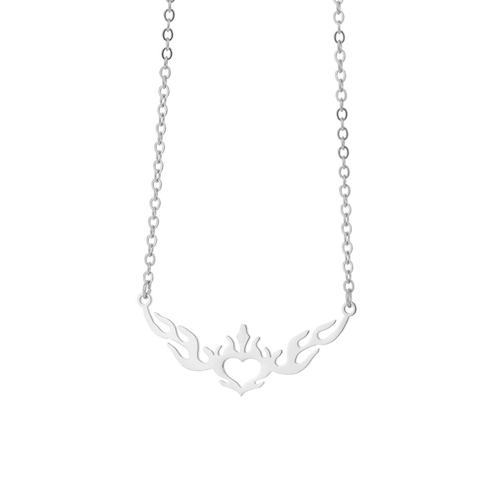 Angel Wing Pendant Necklace for Women Stainless Steel Gold Color Necklaces 2023 Trend Couple Wedding Jewelry collares mujer