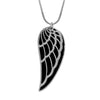 Angel Wings Crystal Pendant Necklaces Women Black 2 Adjustable Feathers Necklace Silvery Rose Gold Jewelry Gift for Girls