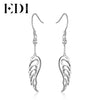 Angel Wings Feather Silver Earrings for Women 925 Sterling Silver Female Earrings For Gift Accessories Dropshipping