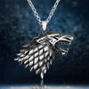 Angry Wolf Head Pendant Men's Necklace Style Metal Animal Accessories Party Jewelry Online Games Anime