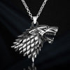 Angry Wolf Head Pendant Men's Necklace Style Metal Animal Accessories Party Jewelry Online Games Anime