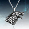 Angry Wolf Head Pendant Men's Necklace Style Metal Animal Accessories Party Jewelry Online Games Anime