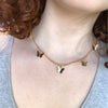 Animal Butterfly Short Necklace Vintage Golden Chain Butterfly Neck Necklace Bohemian Clavic Necklace Jewelry