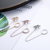Animal Earrings for Women White Rhinestone Earrings Small Dinosaur Earrings Jewelry Simple Cute Ear Pendant 2022 New