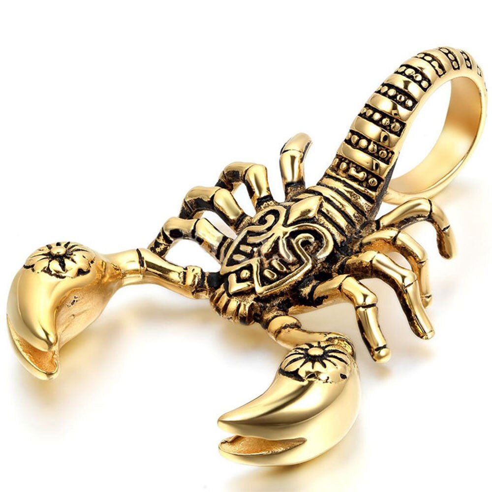 Animal Scorpion King Pendant Necklace Men's Necklace Metal Sliding Pendant Accessories Party Jewelry