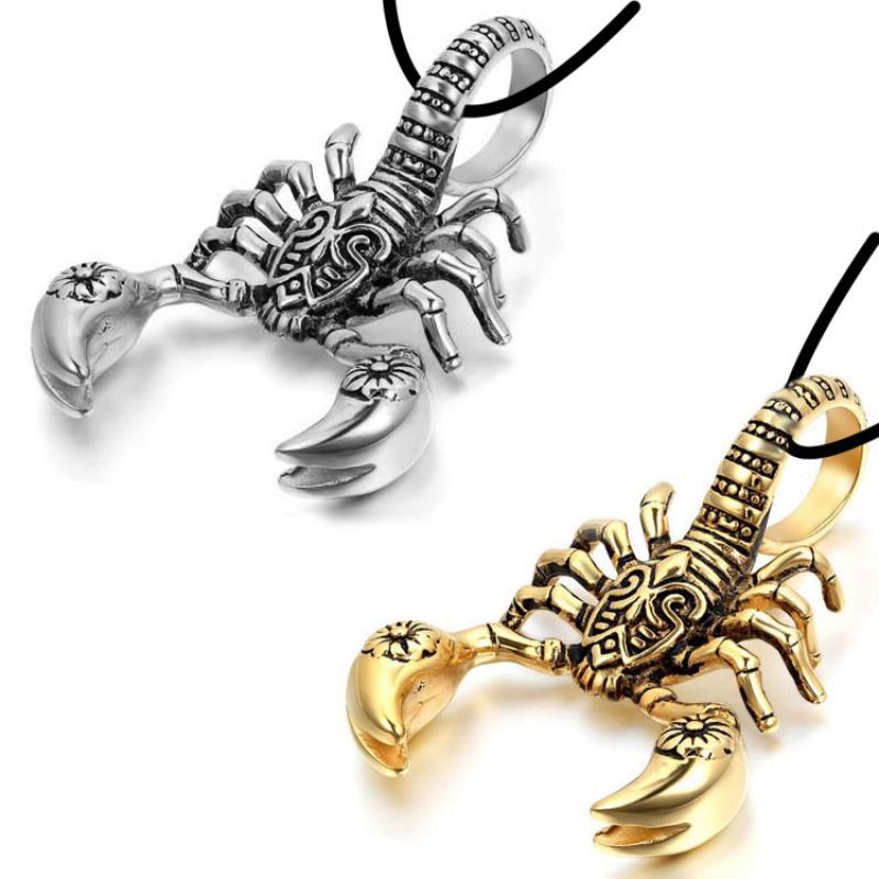 Animal Scorpion King Pendant Necklace Men's Necklace Metal Sliding Pendant Accessories Party Jewelry