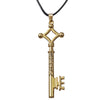 Anime Attack on Titan Cosplay Necklace Eren Jaeger Key Levi Survey Corps Logo Pendant Necklace Fans Collection Gift