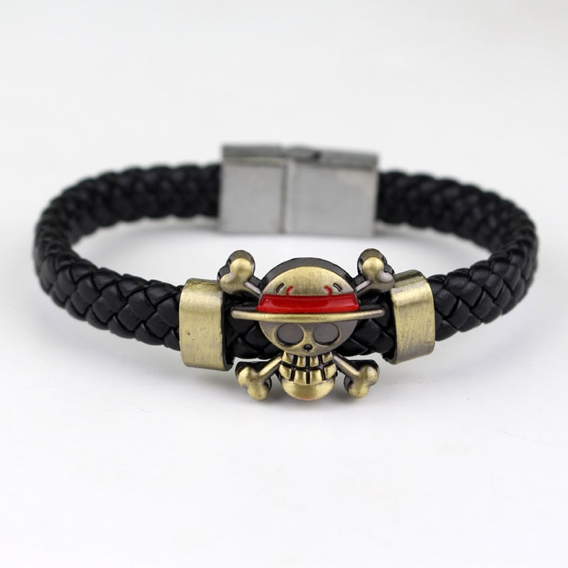 Anime Charm Bracelet Luff Smile Face Trafalgar Law Bangle Bracelet