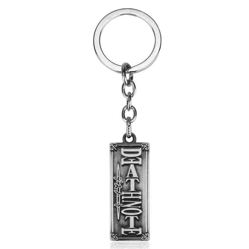 Anime Death Note L Lawliet Necklace Stainless Steel Old English Letter Pendant Beads Chain Necklaces Cosplay Jewelry Accessories