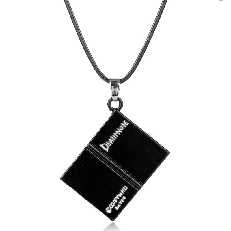 Anime Death Note L Lawliet Necklace Stainless Steel Old English Letter Pendant Beads Chain Necklaces Cosplay Jewelry Accessories
