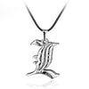 Anime Death Note L Lawliet Necklace Stainless Steel Old English Letter Pendant Beads Chain Necklaces Cosplay Jewelry Accessories